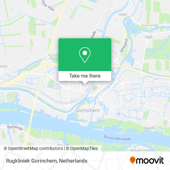 Rugkliniek Gorinchem Karte