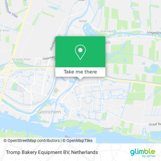 Tromp Bakery Equipment BV map