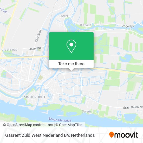 Gasrent Zuid West Nederland BV map