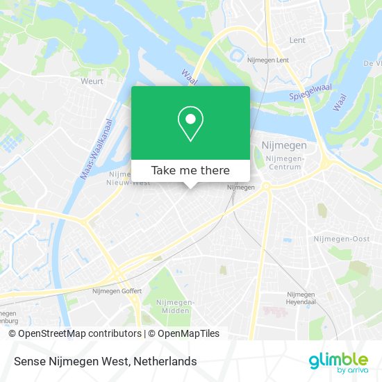 Sense Nijmegen West map