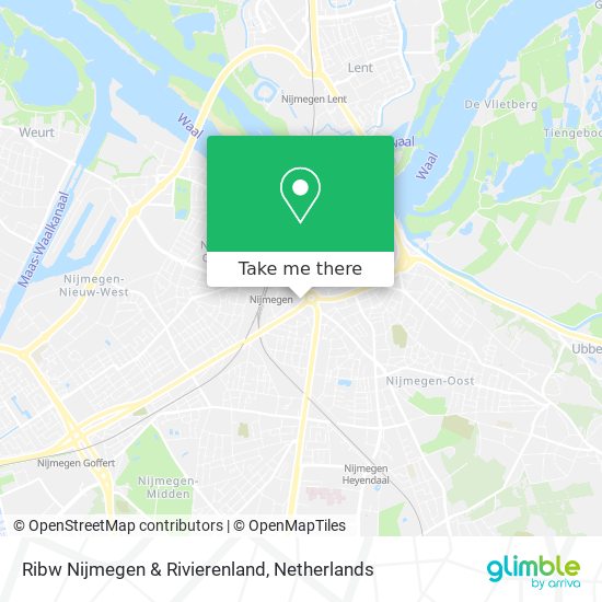 Ribw Nijmegen & Rivierenland Karte