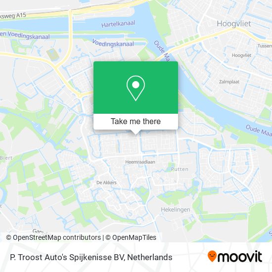 P. Troost Auto's Spijkenisse BV Karte