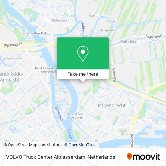 VOLVO Truck Center Alblasserdam map