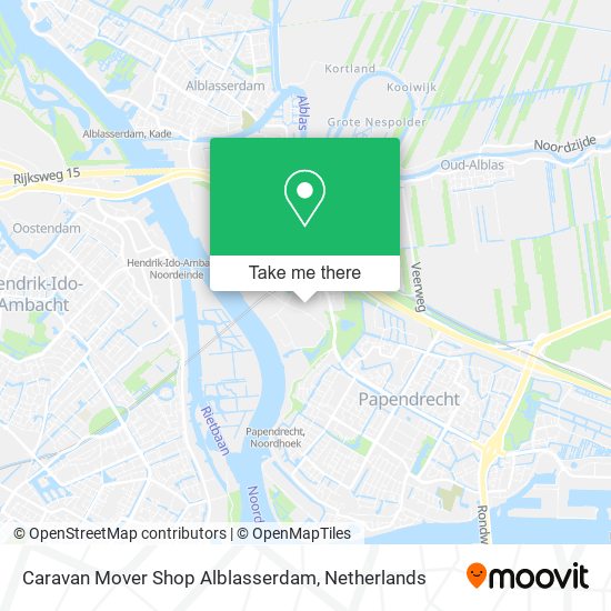 Caravan Mover Shop Alblasserdam map