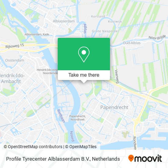 Profile Tyrecenter Alblasserdam B.V. map