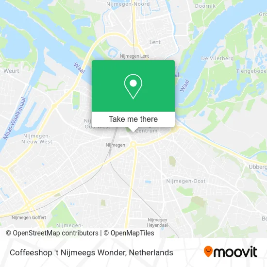 Coffeeshop 't Nijmeegs Wonder map