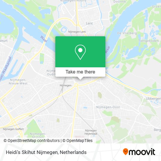 Heidi's Skihut Nijmegen Karte