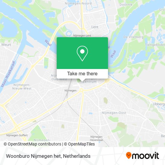 Woonburo Nijmegen het map