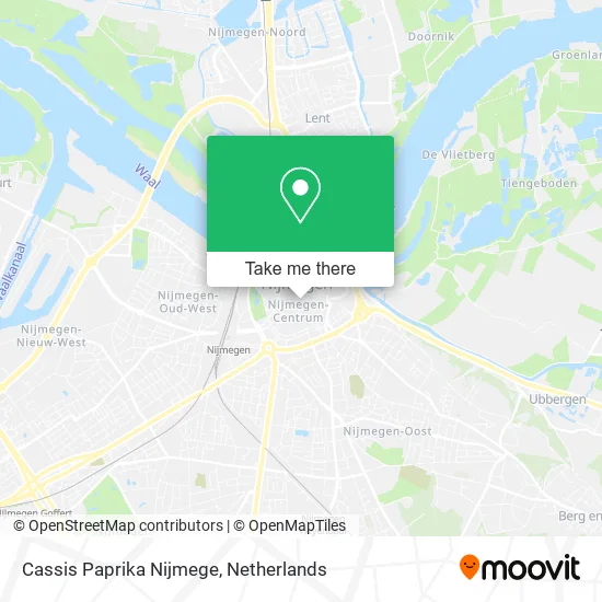 Cassis Paprika Nijmege map