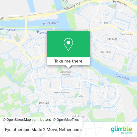 Fysiotherapie Made 2 Move map