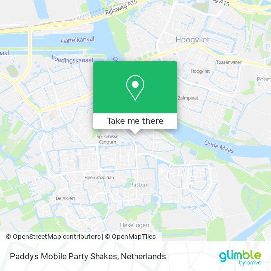Paddy's Mobile Party Shakes map
