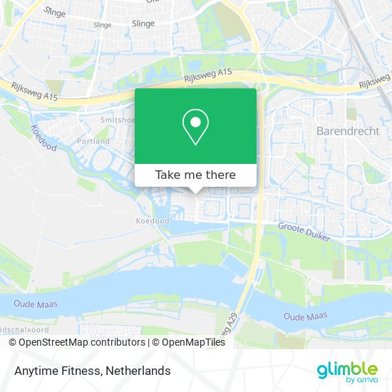 Anytime Fitness map