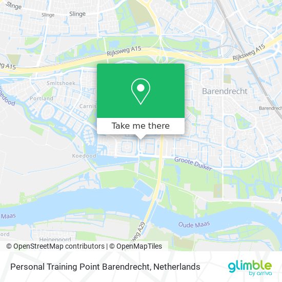 Personal Training Point Barendrecht map