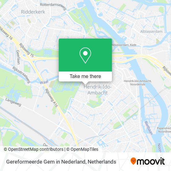 Gereformeerde Gem in Nederland Karte