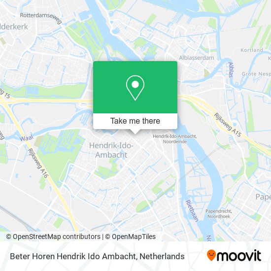 Beter Horen Hendrik Ido Ambacht map