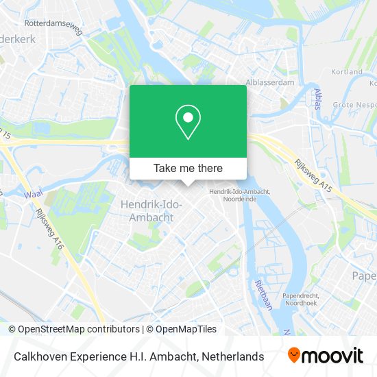 Calkhoven Experience H.I. Ambacht map