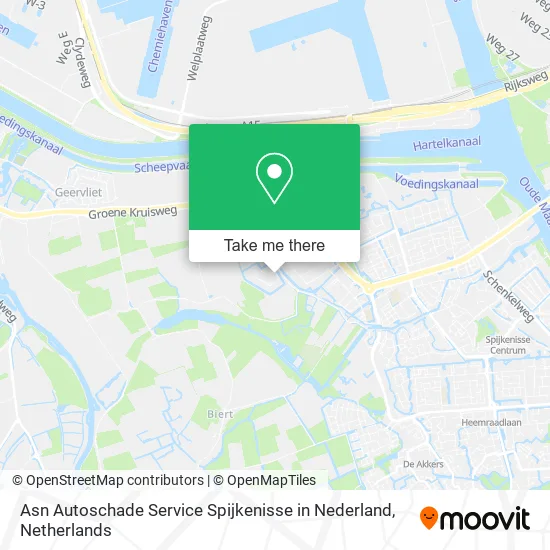 Asn Autoschade Service Spijkenisse in Nederland map