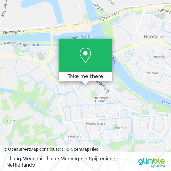 Chang Meechai Thaise Massage in Spijkenisse Karte