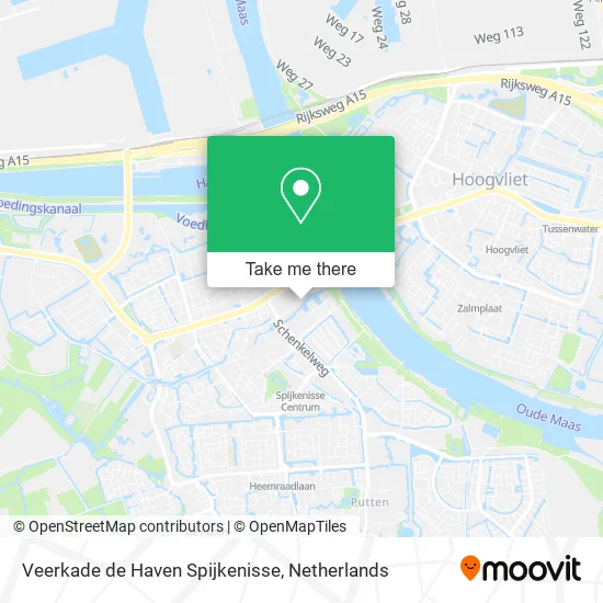 Veerkade de Haven Spijkenisse map
