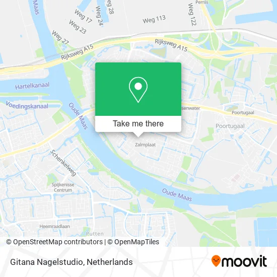 Gitana Nagelstudio map