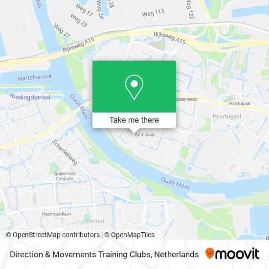 Direction & Movements Training Clubs map