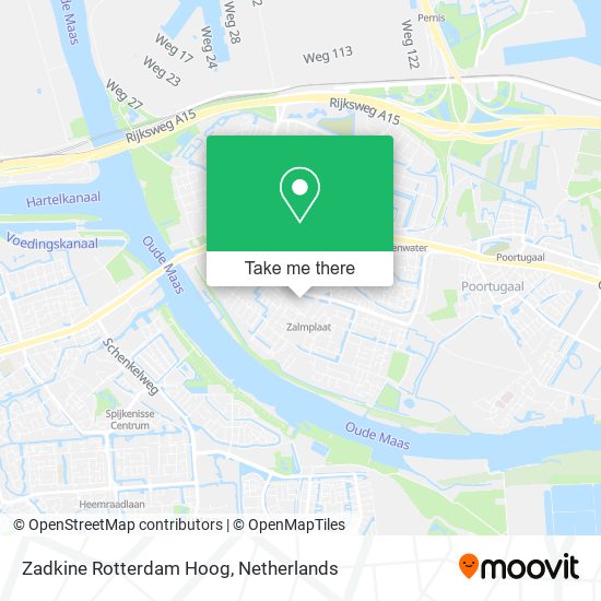 Zadkine Rotterdam Hoog map