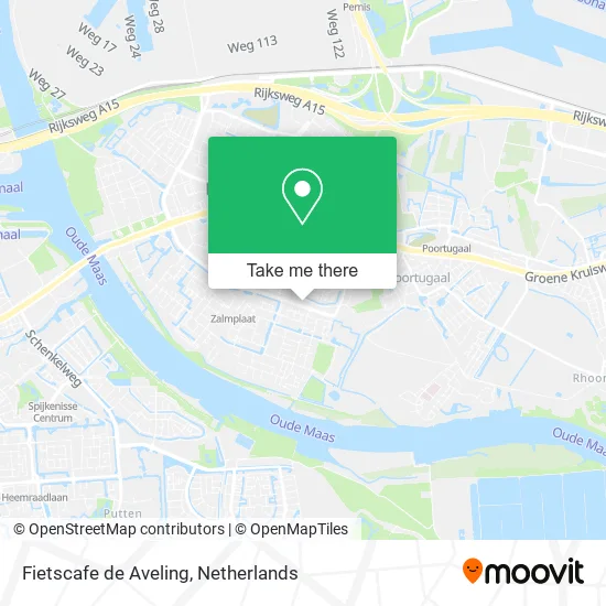 Fietscafe de Aveling map