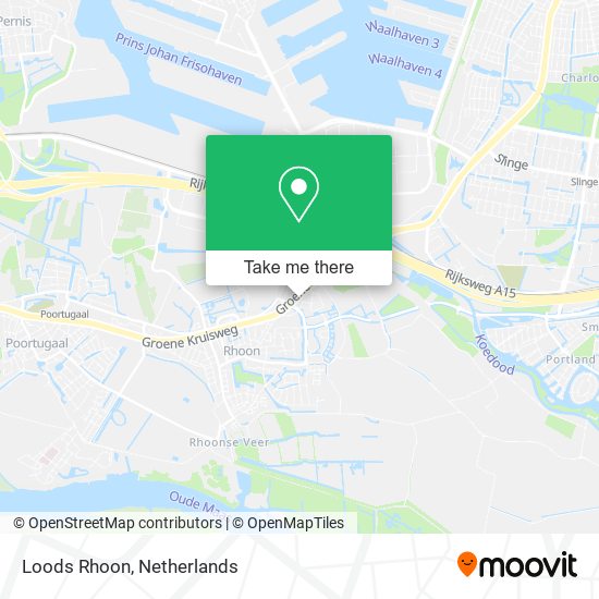 Loods Rhoon map