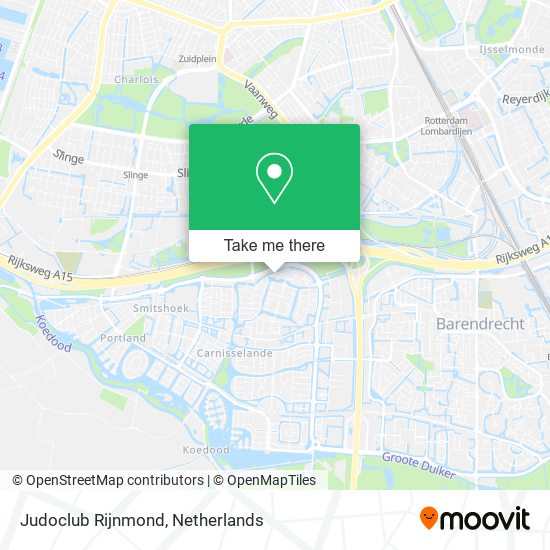 Judoclub Rijnmond map