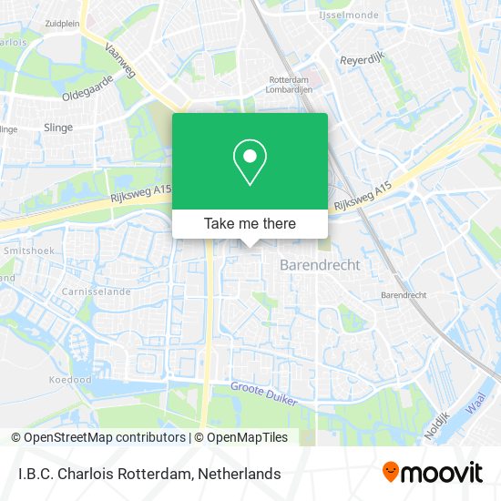 I.B.C. Charlois Rotterdam map