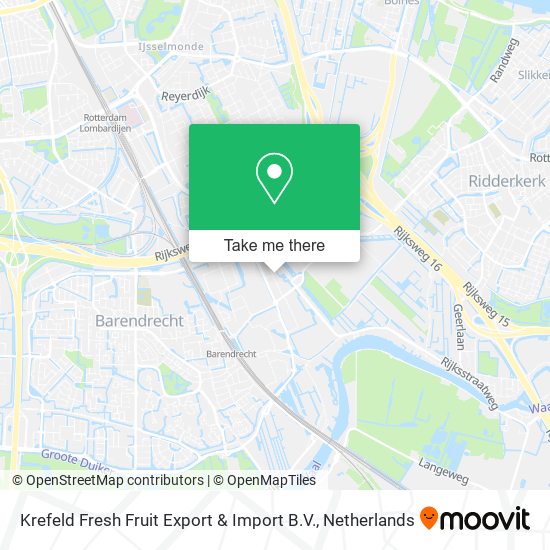 Krefeld Fresh Fruit Export & Import B.V. map