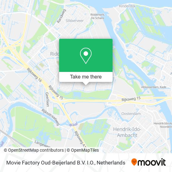 Movie Factory Oud-Beijerland B.V. I.O. map