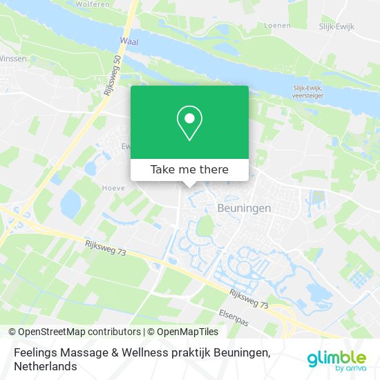 Feelings Massage & Wellness praktijk Beuningen Karte