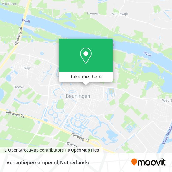 Vakantiepercamper.nl Karte