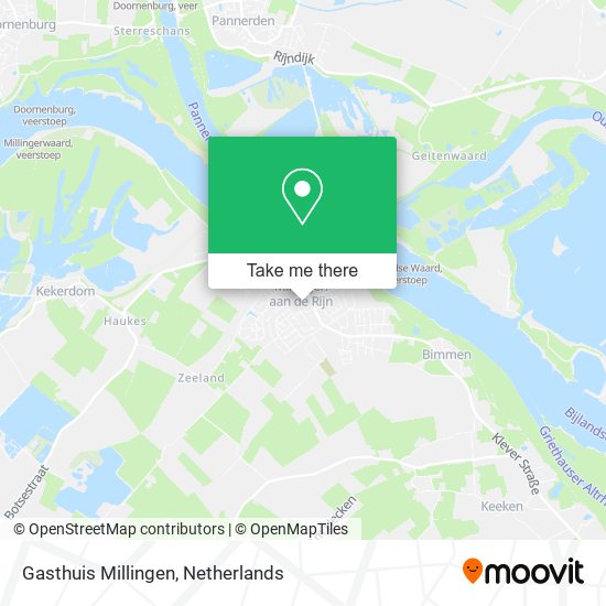 Gasthuis Millingen map