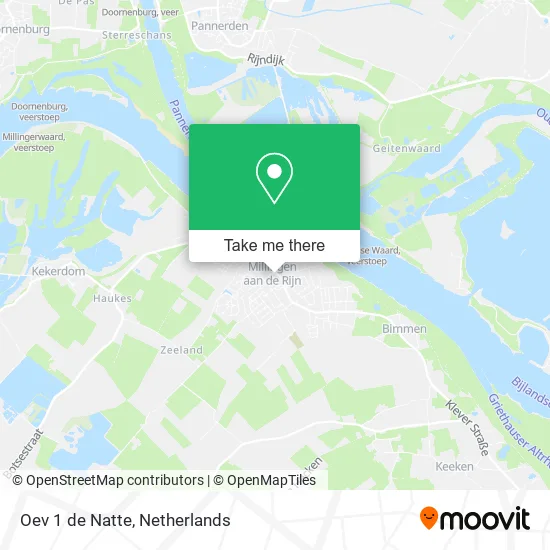Oev 1 de Natte map