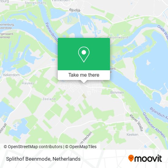 Splithof Beenmode map