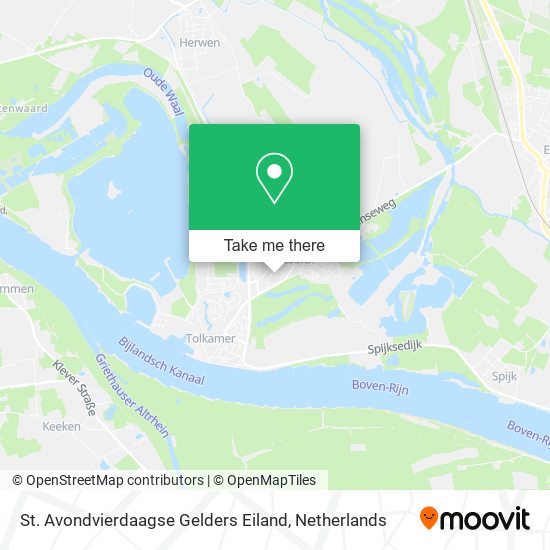 St. Avondvierdaagse Gelders Eiland map