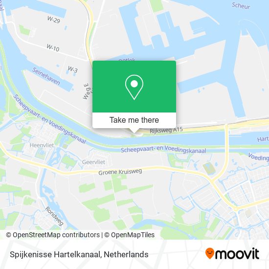 Spijkenisse Hartelkanaal Karte