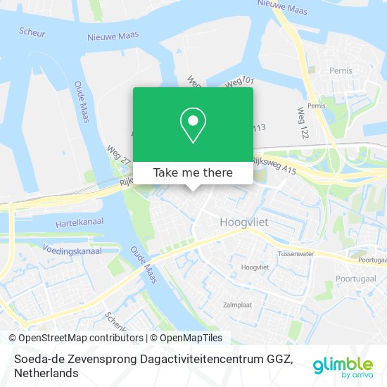 Soeda-de Zevensprong Dagactiviteitencentrum GGZ map