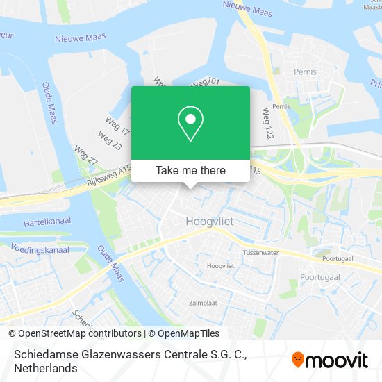 Schiedamse Glazenwassers Centrale S.G. C. map