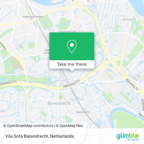 Vila Sofa Barendrecht map