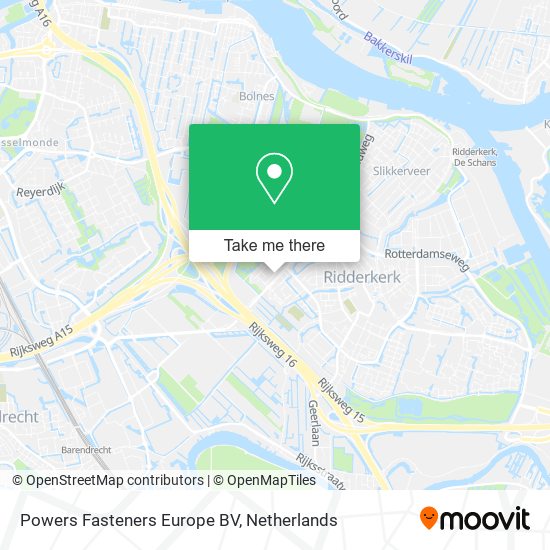 Powers Fasteners Europe BV map