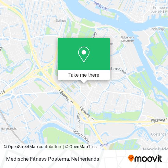 Medische Fitness Postema map