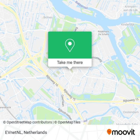 EVnetNL map