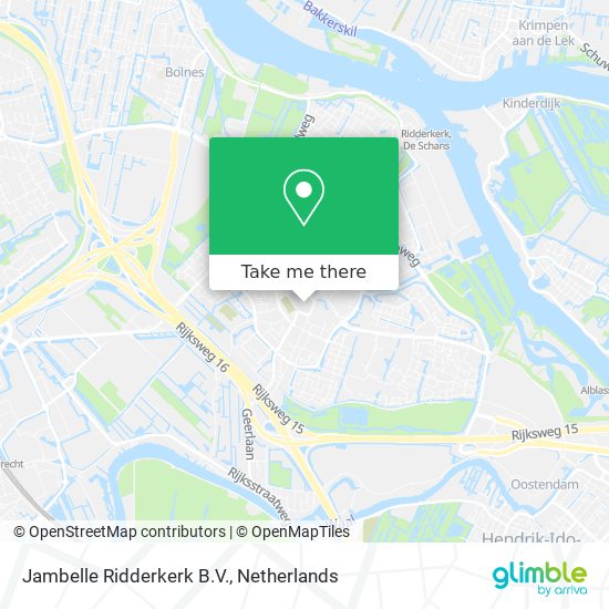 Jambelle Ridderkerk B.V. map