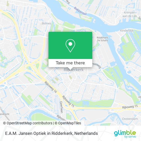 E.A.M. Jansen Optiek in Ridderkerk map