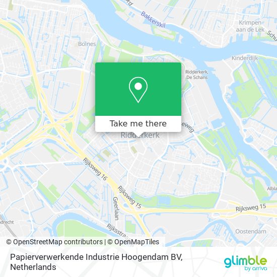 Papierverwerkende Industrie Hoogendam BV Karte