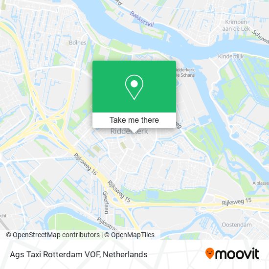 Ags Taxi Rotterdam VOF map