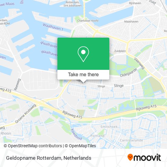 Geldopname Rotterdam map